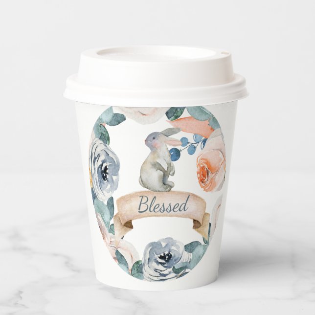 Blessed Bunny Paper Cups (Front)