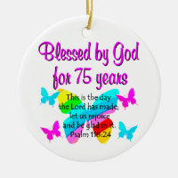 BLESSED BUTTERFLY 75TH BIRTHDAY DESIGN