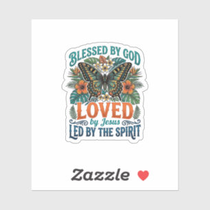 Blessed Butterfly Christian T-Shirt Design_1