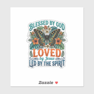 Blessed Butterfly Christian T-Shirt Design_1