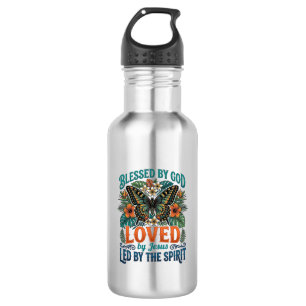 Blessed Butterfly Christian T-Shirt Design_1 532 Ml Water Bottle