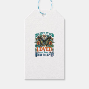 Blessed Butterfly Christian T-Shirt Design_1 Gift Tags