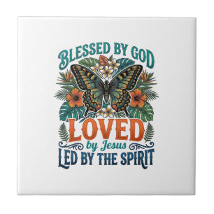 Blessed Butterfly Christian T-Shirt Design_1 Tile
