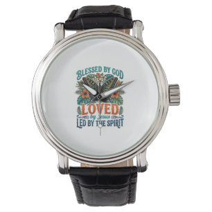 Blessed Butterfly Christian T-Shirt Design_1 Watch