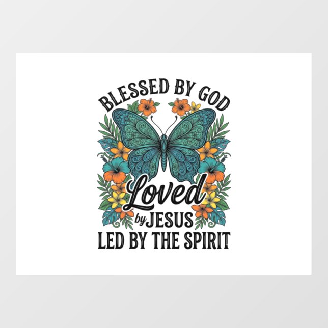Blessed Butterfly Christian T-Shirt Design (2) (Sheet)