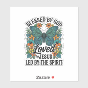 Blessed Butterfly Christian T-Shirt Design (2)