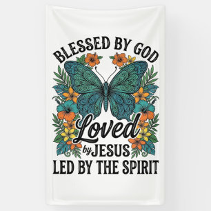 Blessed Butterfly Christian T-Shirt Design (2) Banner