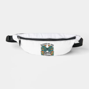Blessed Butterfly Christian T-Shirt Design (2) Bum Bags