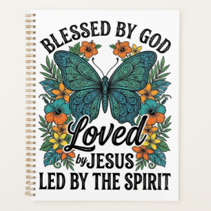 Blessed Butterfly Christian T-Shirt Design (2) Planner