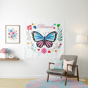 Blessed butterfly tapestry