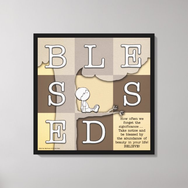 Blessed By  Abundance of Beauty Canvas Print (Front)