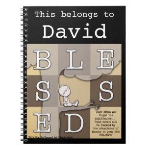 Blessed By  Abundance of Beauty Spiral Notebook