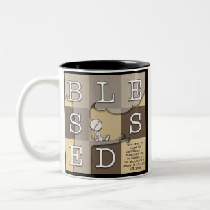 Blessed By  Abundance of Beauty Two-Tone Coffee Mug