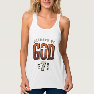 Blessed By God 7 Years Vintage Christian Shirt
