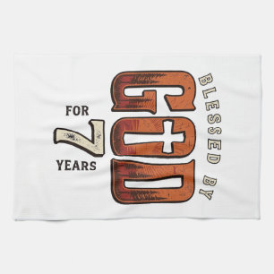 Blessed By God 7 Years Vintage Christian Shirt Tea Towel