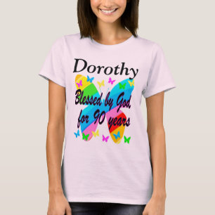 BLESSED BY GOD 90TH BIRTHDAY PERSONALIZED TSHIRT