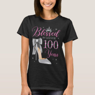 Blessed By God For 100 Years Old 100th Birthday Pa T-Shirt