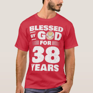 Blessed By God For 38 Years38th Birthday Premium  T-Shirt