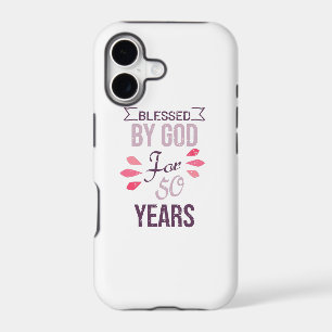 Blessed by God for 50 years, 50th birthday design
