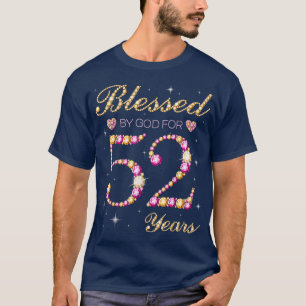 Blessed By God For 52 Years Old 52nd Birthday Part T-Shirt
