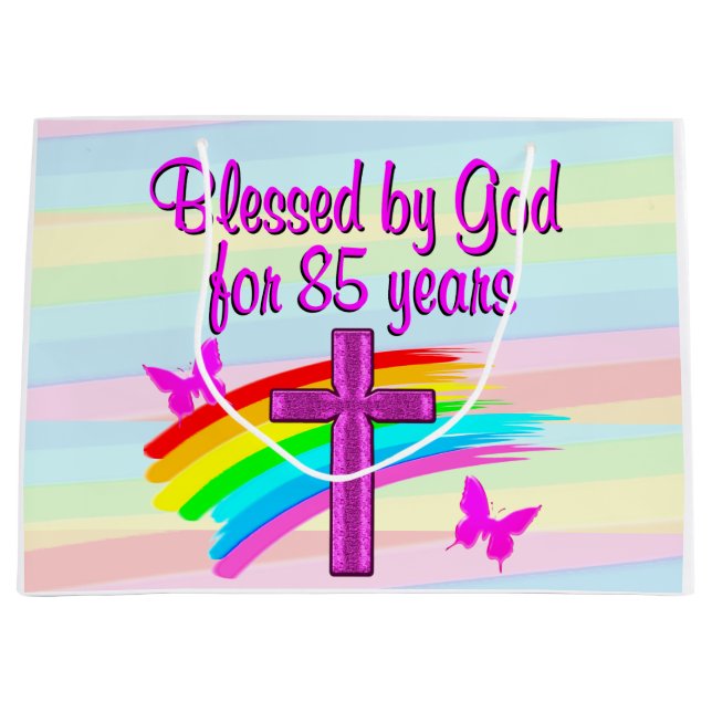 BLESSED BY GOD FOR 85 YEARS GIFT BAG (Front)