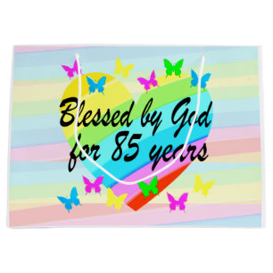 BLESSED BY GOD FOR 85 YEARS HEART GIFT BAG