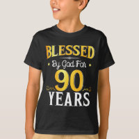 Blessed By God For 90 Years 90th Birthday Men Wome