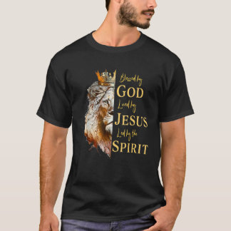 Blessed By God Loved By Jesus Lion T-Shirt