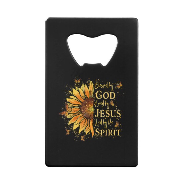 Blessed By God - Loved By Jesus, Sunflower (Front)
