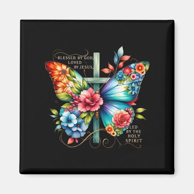 Blessed By God Loves By Jesus Easter Day  Magnet (Front)
