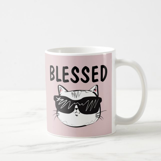 BLESSED CAT COFFEE MUG (Right)
