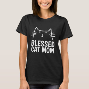 BLESSED CAT MOM T-shirts