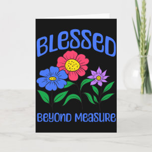 Blessed - Christian Bible Verse Faith Long Sleeve Card