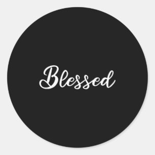 Blessed Christian  Classic Round Sticker