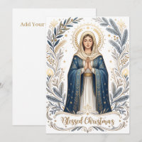 Blessed Christmas Virgin Mary Christian Religious