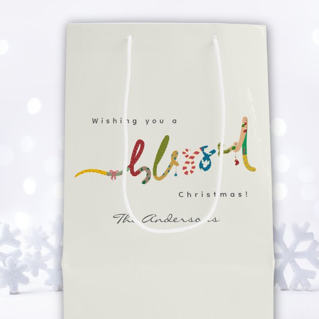 Blessed Christmas Wrapping gift bag (Creator Uploaded)