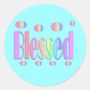 Blessed Classic Round Sticker