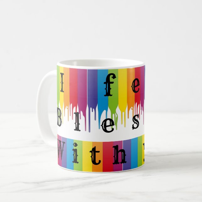 blessed coffee mug (Front Left)