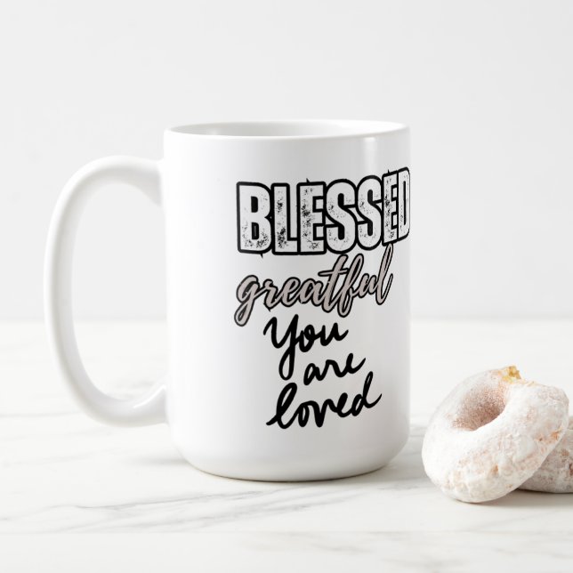 Blessed ⛪︎ coffee mug 15oz (With Donut)