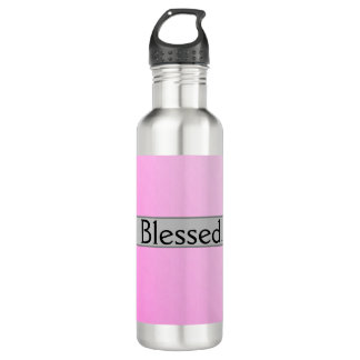 Blessed. Custom stainless steel water bottle