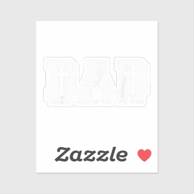 Blessed Dad Daddy Cross Christian Religious Father (Sheet)