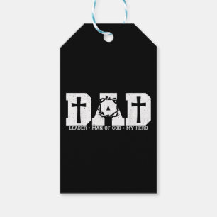 Blessed Dad Daddy Cross Christian Religious Father Gift Tags
