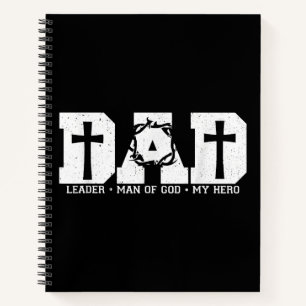 Blessed Dad Daddy Cross Christian Religious Father Notebook