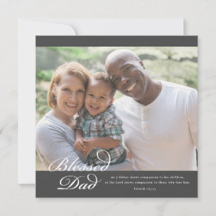 Blessed Dad Scripture  Holiday Card