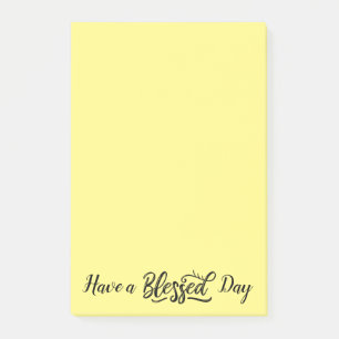 Blessed day post-it notes