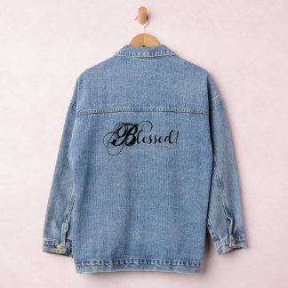 Blessed! Denim Jacket (Black)