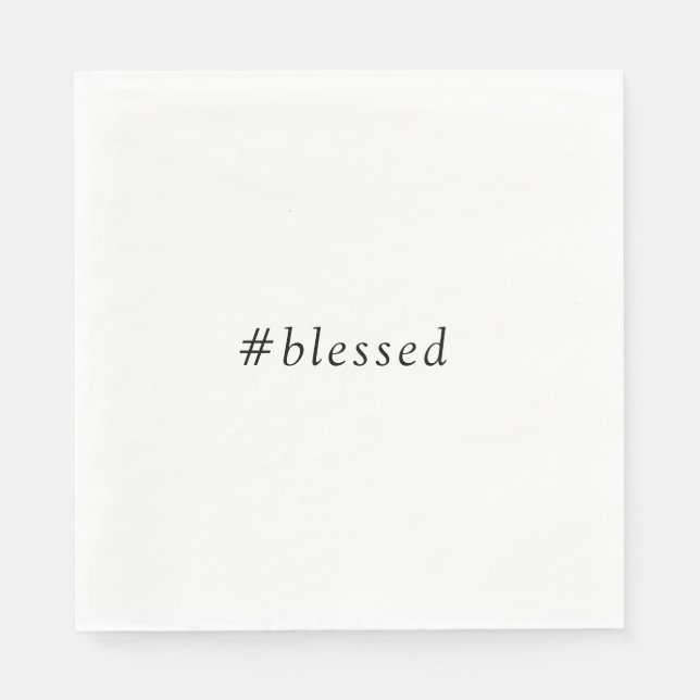 #blessed dinner napkin (Front)