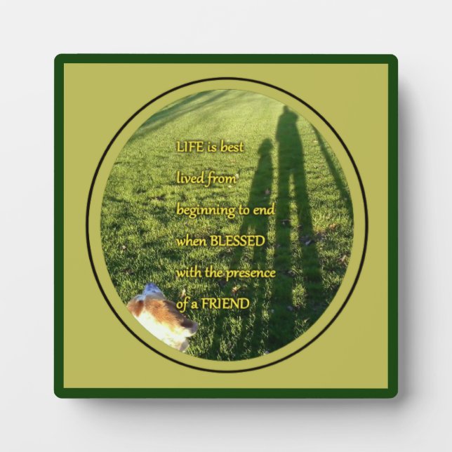 Blessed Dog Friendship Plaque (Front)