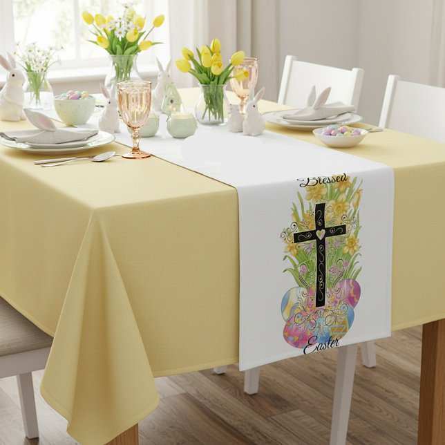 Blessed Easter Short Table Runner (Creator Uploaded)
