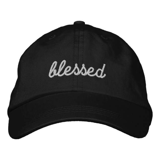 Blessed embroidered baseball cap (Front)